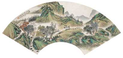 彭暘 山水 立轴
